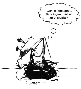 Bara ingen märker att vi sjunker, illustration